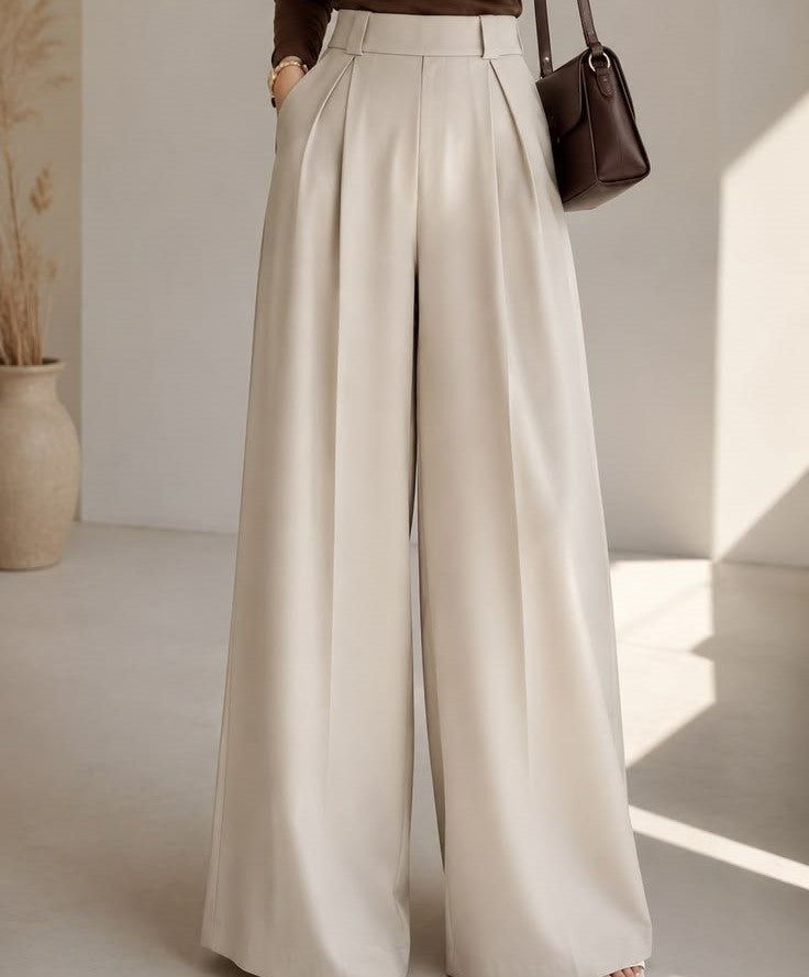 women beige trouser